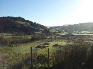 1er matin réveil. Top la vue depuis le balcon !
