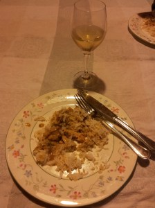 Lapin à la moutarde et vin blanc. VERY GOOD.